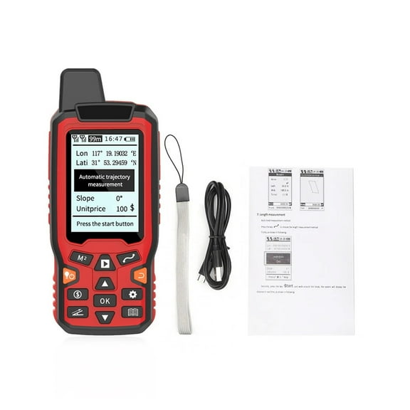 Handheld GPS Navigation Track Land Area Meter 2.4in Display Land Survey With Slope Vehicle And Manual Fix Mode ,High Accuracy