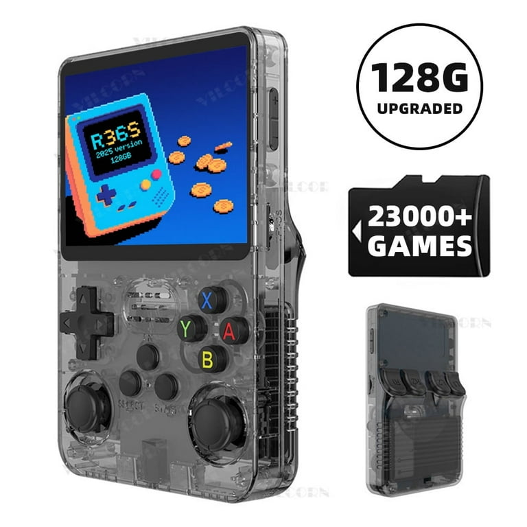 VILCORN R36S Handheld Game Console, 128G, 50+ Emulators, for