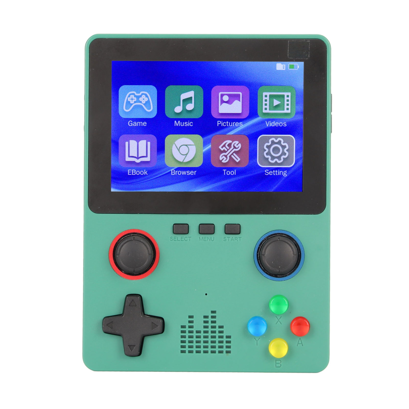 Handheld Game Console, 3.5in IPS Screen Dual 3D Joystick Portable Gaming Console For Kids For