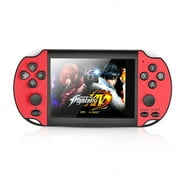 Handheld and Handheld Game Console, 8GB PSP Handheld Game Console, 4.3 Inch Screen with Built-in 10,000 Games, Portable Retro Video Game Birthday Gifts for Kids, Red and Blue, Family Recreation Arcade