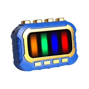 Handheld Game Console Fingertip Rhythm Hand Speed Training Concentration Stress Relief Rhythm Game Puzzle Toy for 4+ Years Portable Interactive Light Sound Effects