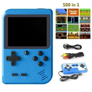 Handheld Game Console, Retro Game Console with 500 Classic Handheld Games,1020mAh Rechargeable Battery Portable Game Console Support TV Connection & 2 Players Good Gifts for Kids Boys Girls Men Women