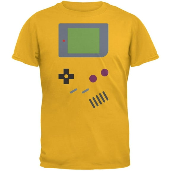 Handheld Gamer Gold Adult T-Shirt - 2X-Large