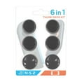 thumbnail image 1 of Handheld Gaming Console Thumb Stick Caps | Handheld Game Console Controller Grips | Portable Gaming Console Analog Protective Covers Black 6 Pack, 1 of 5