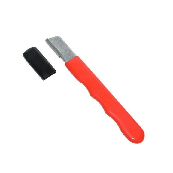 Handheld Garden Tool Sharpener, Garden Tool Blade Sharpener for Knife, Portable Sharpener with Comfort Grip, Blade Sharpener for Pruning Shears, Loppers, Hedge Clippers & More,Red
