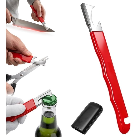 Handheld Garden Tool Sharpener for Sharpening Pruning Shears, 2026 Upgraded Pruning Shears Blade Sharpener, Multipurpose Usage Knife Sharpener, Compact Pocket Blade Sharpening Tool
