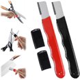thumbnail image 1 of Handheld Garden Tool Sharpener for Sharpening Pruning Shears, Scissors|Quickly Restores Blade Sharpness in 30 Seconds, Compact Pocket Blade Sharpening Tool for Camping, Garden & Garage Use(Black+Red), 1 of 6