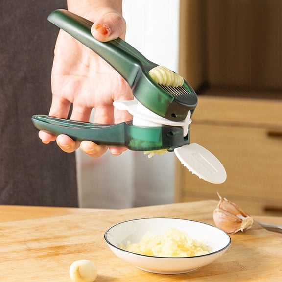 Handheld Garlic Crusher, Kitchen Squeezer Masher with Ergonomic Handle Garlic Press, for Ginger Vegetable Fruits Onion Green