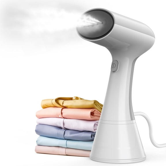 Handheld Garment Steamer - 1000W Portable Travel Steamer, 20s Rapid Heat-Up, 0.8kg Lightweight Fabric Iron with 302F Dry Steam for Home and Travel, 220ml, White