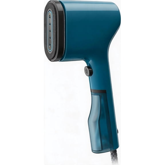 Handheld Garment Steamer 1150 Watts 2.3 Oz Capacity 15 Second Heatup Travel Steamer with Reversible Pad Blue
