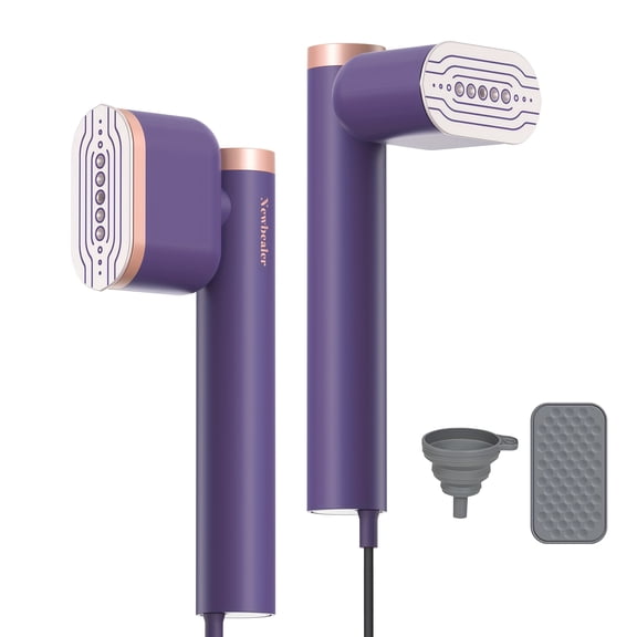 Handheld Garment Steamer (1200W) - 15s Heat-Up, 2 Steam Levels, Portable for Travel/Home, Holiday Gift