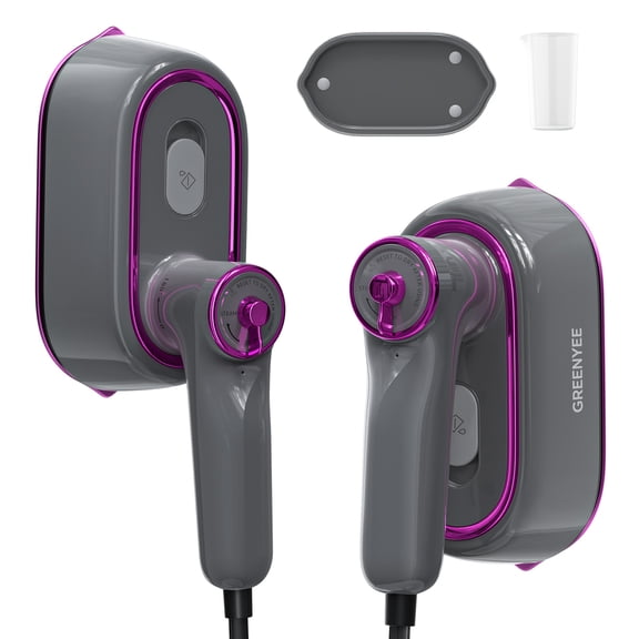 Handheld Garment Steamer | 1200W Powerful Steam, 2-in-1 Dry & Steam, 15s Fast Heat-Up, Lightweight for Travel & Home, Perfect Gift for Christmas, Holiday & Valentine, Black & Purple