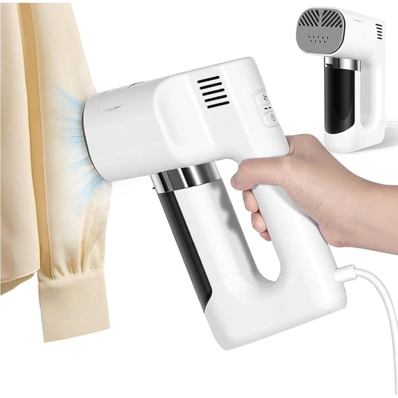 Handheld Garment Steamer,3500Pa Suction Dry&Wet Dual Modes Portable Travel Mini Steam Iron