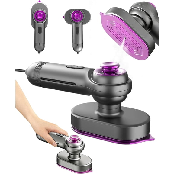 Handheld Garment Steamer & Mini Iron 2 in 1 - Portable Travel Steamer Iron for Clothes, Fast Heat Up, Powerful Steam, No Ironing Board Needed, for Home, Office, Hotel(XX)