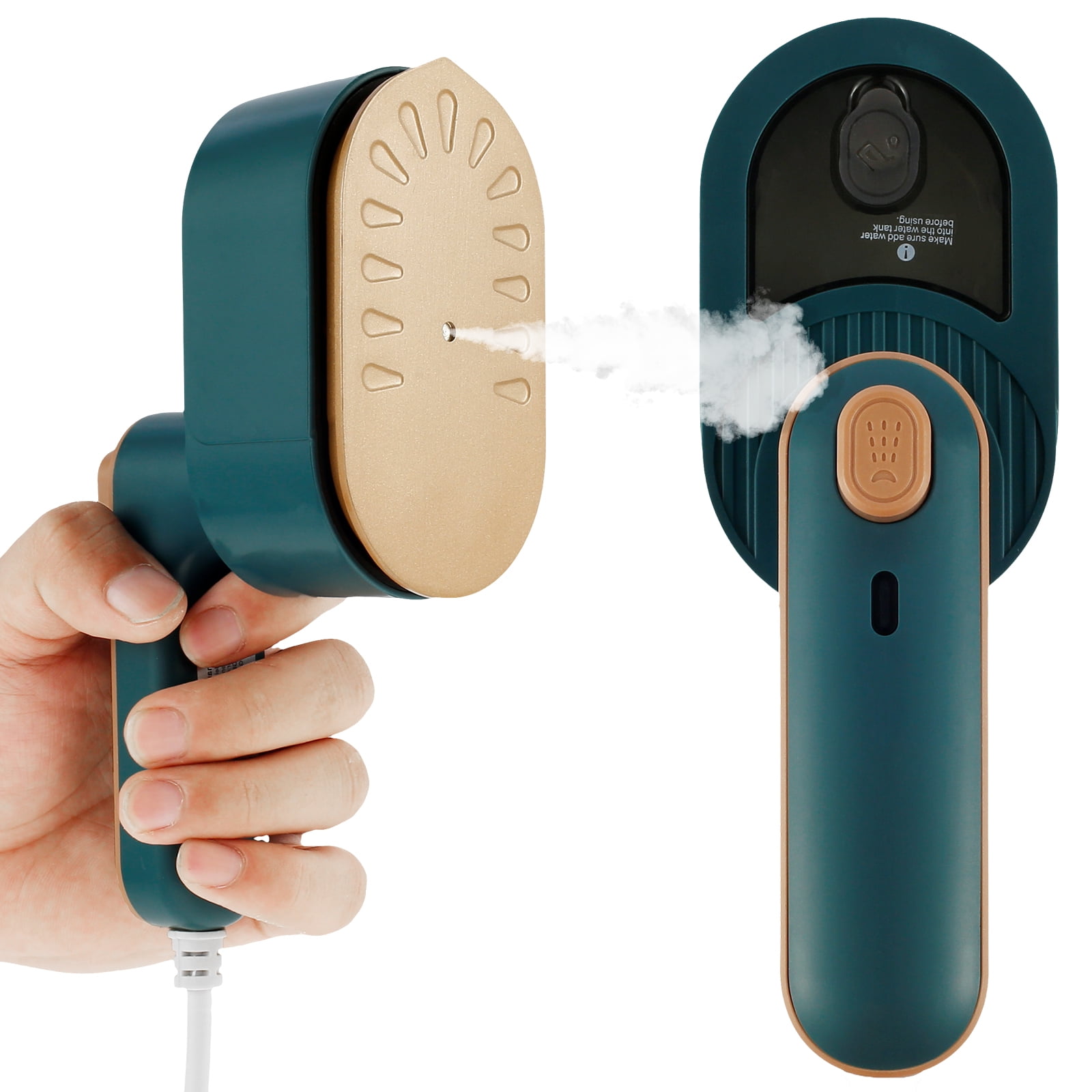 Handheld Garment Steamer Portable Mini Fabric Steam Iron with Measure