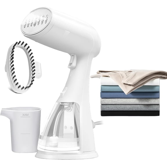 Handheld Garment Steamer,Stainless Steel Panel Detachable Tank 15s Heat Continuous