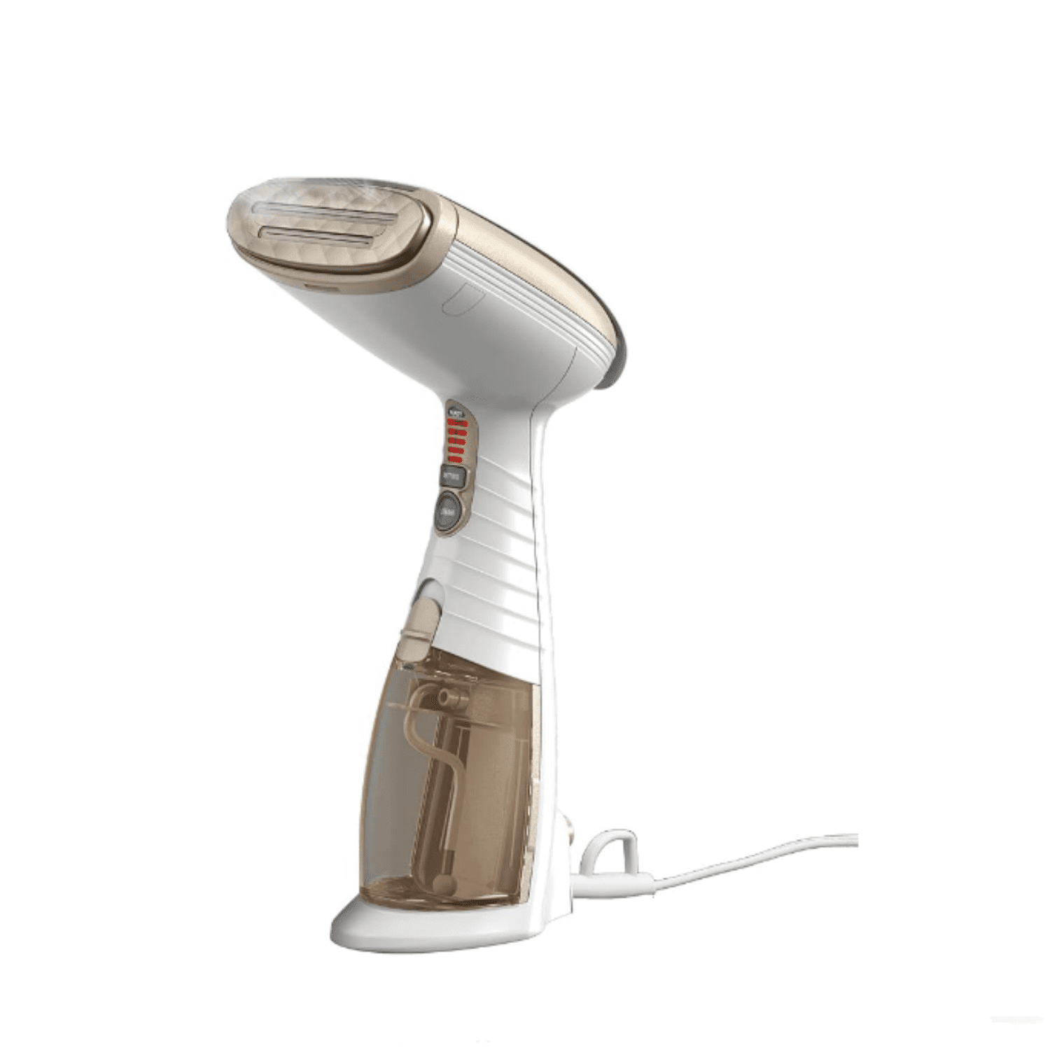 Handheld Garment Steamer for Clothes,  1875W Fabric Steamer, Portable Handheld Design, Strong Penetrating Steam, White/Champagne