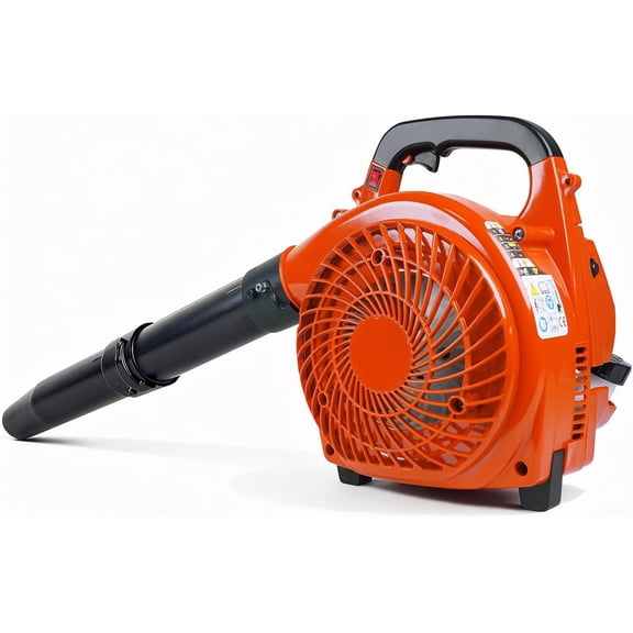 Handheld Gas Leaf Blower 490 CFM 280 MPH 1 HP 2 Cycle Engine for Lawn Care Driveway Cleaning Garden Blowing