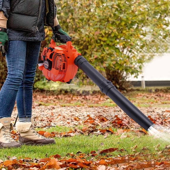 Handheld Gas Leaf Blower for All Yard Tasks Powerful 2-Stroke Engine Leaf Blower Boasts 0.75kw/7500rpm Rated Power Efficient Blowing for Snow High Safety Low Noise