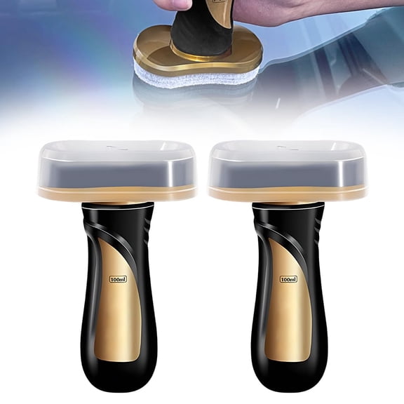 Handheld Glass Oil-Film Remover, 2026 New Glass Oil Film Remover for Car Window, Glass Emulsion Cleaner Removes Oil Film & Smudges, Glass Windshield Cleaner Car Glass Oil Film Remover (2pcs)