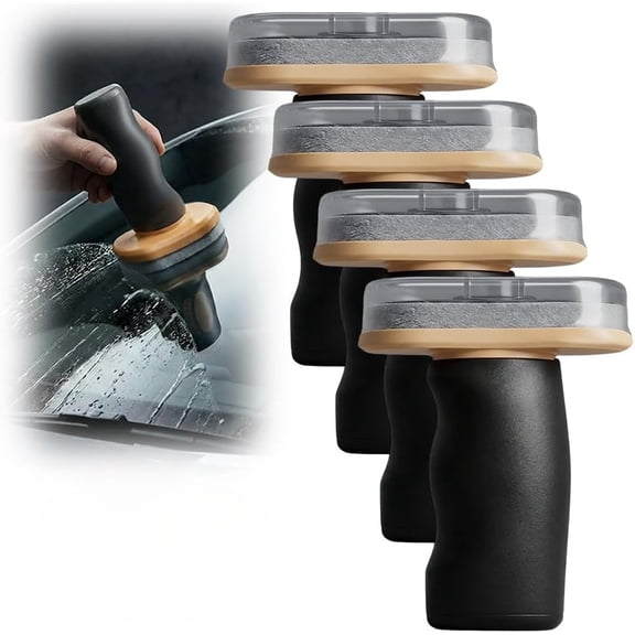 Handheld Glass Oil-Film Remover, 2026 Upgrade Glass Emulsion Cleaner, New Glass Cleaning Board, Automotive Oil Film Cleaning Brush for Car Windows (1, Medium)