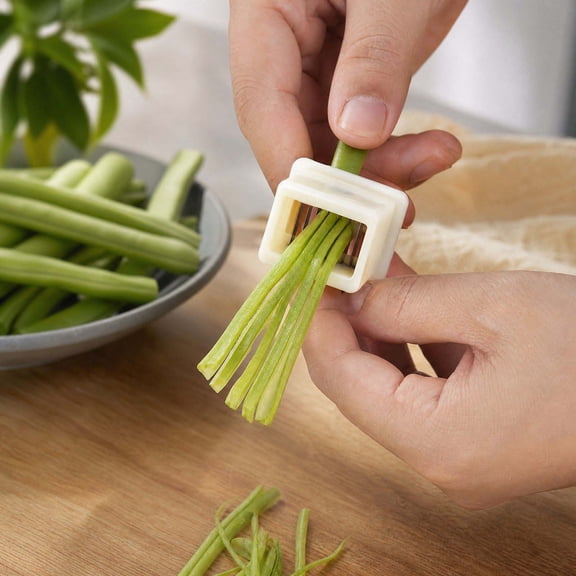 Handheld Green Bean Slicer and Frencher Tool, Vegetable Shredder Cutter for Celery and String Beans