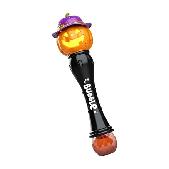 Handheld Halloween Bubble Toys, Light Up Wands for Student, Automatic Bubble Maker for Student, Bubble Toys for Student, Battery Operated 14X7 in Jack-O-Lantern Bubble Stick with
