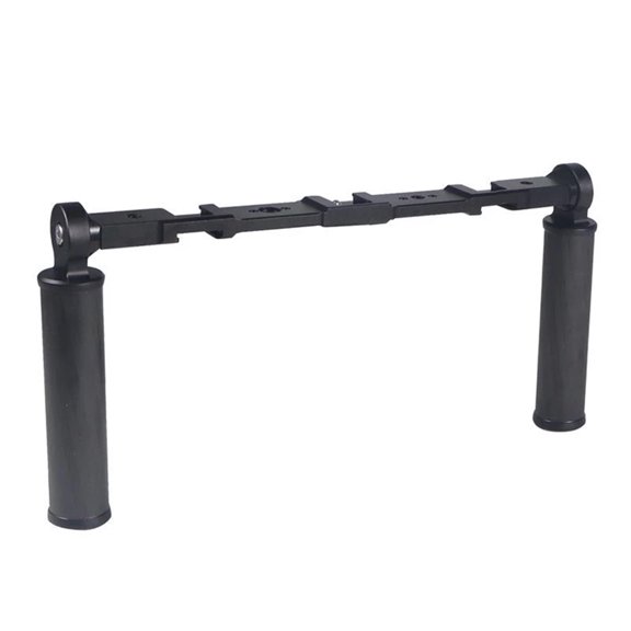 Handheld Hand Grip Stabilizer for Phone Action Camera LED Light Mic Bracket with Cold Shoe 1/4'' 3/8'' Interface