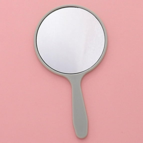 Handheld Hand Mirror Travel Makeup Mirror Handheld Cosmetic Mirror with Handle, Portable Vanity Mirror for Travel, Camping, Home