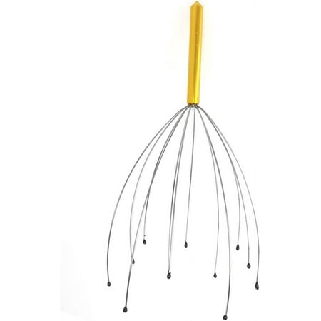Handheld Head Massager Stainless Steel Scalp Massager Refreshing Scalp Relaxer Anti-Stress Pain Relief Relax Spa