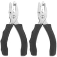 thumbnail image 1 of Handheld Hole Punch 2 Pcs Whole Puncher Single Metal Classic Office Iron Rubber, 1 of 1