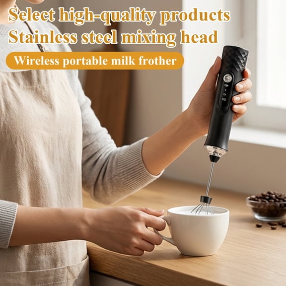Handheld Immersion Corded Electric Mixer R-3, 3-In-1 Kitchen Tool With Stainless Steel Mixing Head And 3 Attachments (Milk Frother, Coffee Stirrer, Egg Beater) For Home Baking,
