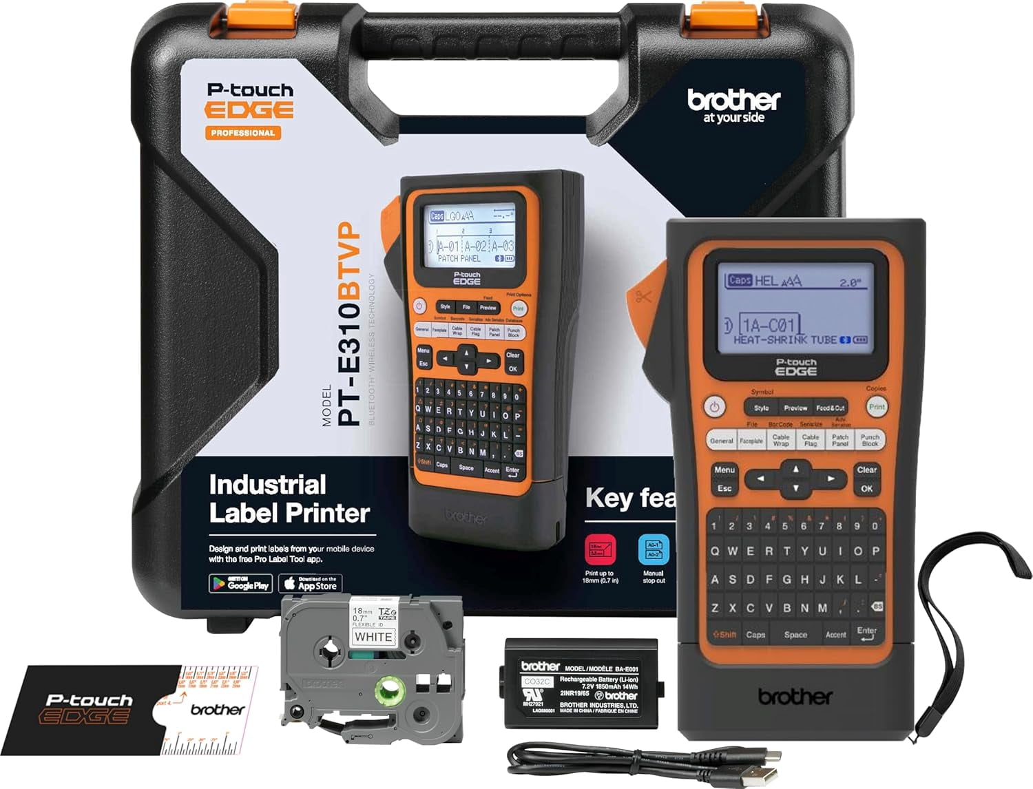 Brother PT-E310BTVP Electronic Label Maker PTE310BTVP - Walmart.com
