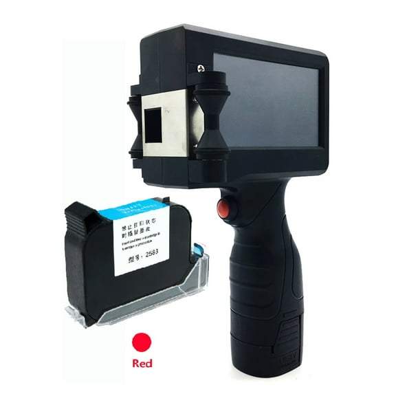 Handheld Inkjet Printer 1/2 Inch Touch Coder Label Print Machine With USB Import QR /Barcode/ Logo 12.7mm Printer ,Portable & User
