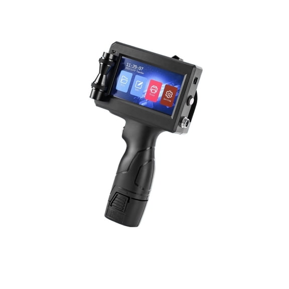 Handheld Inkjet Printer 12.7/25.4mm for QR Barcode Batch Date Number Logo Expiry Date Coding Machine Non-encrypted 25 Languages