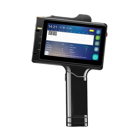 Handheld Inkjet Printer 12.7mm Portable Marking Machine With 5-Inch Touch Screen For Label Barcode