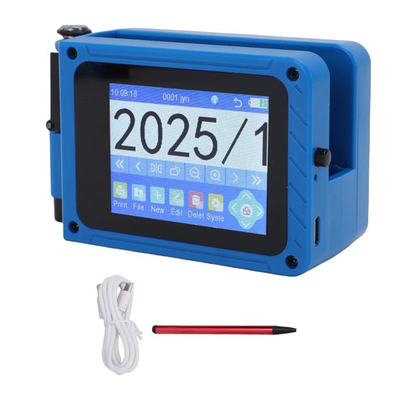 Handheld Inkjet Printer 2-12.7mm Print Height HD Touch Screen Portable Coding Machine For QR Code Production Date Serial Number