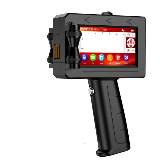 Handheld Inkjet Printer Gun,0.5 Inch Portable Handheld Ink jet Printer Gun Inkjet Coding Machine for Expiry Date/Batch Number/Text/Logo/QR Code/Barcode/Serial Number