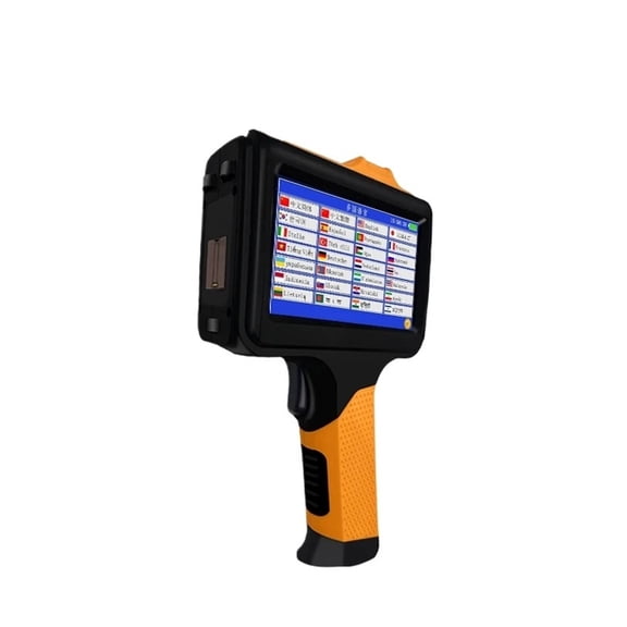 Handheld Inkjet Printer Gun 12.7mm Multi-languages With Fast Drying Non Encrypted Ink For Text QR Code Batch Number Date