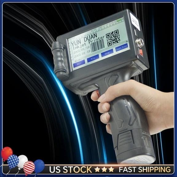 Handheld Inkjet Printer with 4.3 Inch Touch Screen Portable Printer Quick Dry