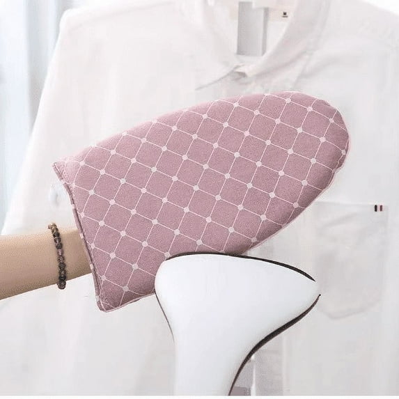 Handheld Ironing Board Mini Ironing Pad with Waterproof Layer, Heat-resistant Sponge Filled for Collars and Sleeves, Includes Hanger and Mesh Finger Buckle, Topliu