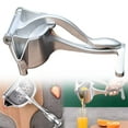 thumbnail image 1 of Handheld Juicer,Aluminum Alloy Manual Juicer Fruit Juicer Hand Press Handheld Lemon Juicer Squeezer Detachable Squeezer Extractor Tool for Pressing Oranges Pomegranate(550g), 1 of 8
