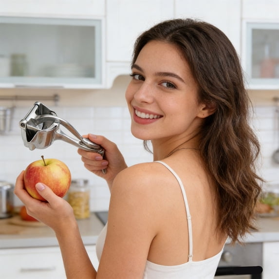 Handheld Juicer,Stainless Steel Manual Juicer Hand Press,Handheld Juicer Squeezer,Fruit Juicer Hand Press Citrus Juicer Pomegranate Juice Squeezing Tool(360g)