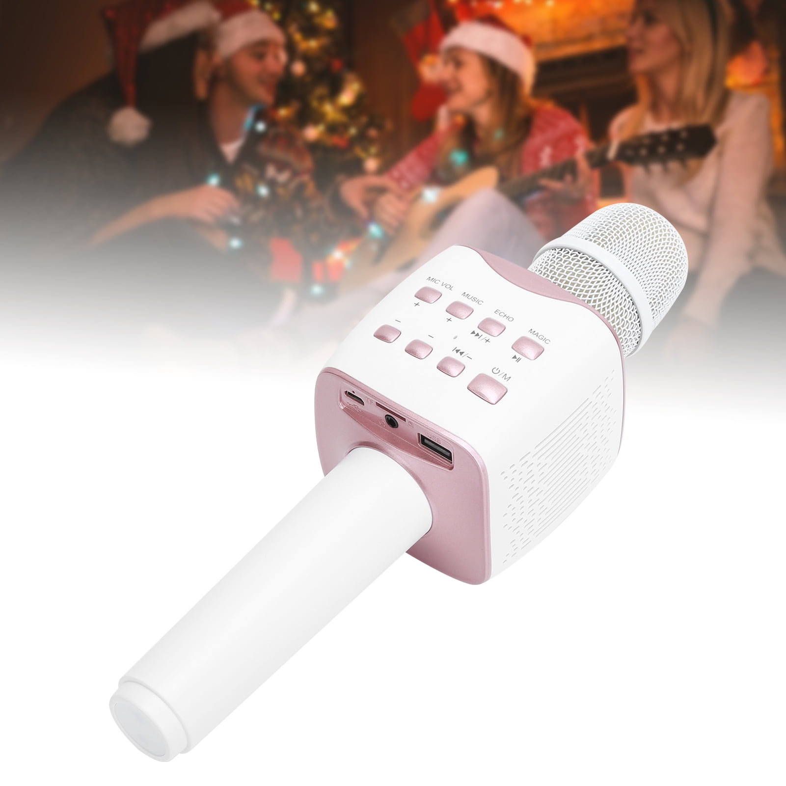 Handheld Karaoke Microphone,Wireless Microphone Speaker,Multilayer