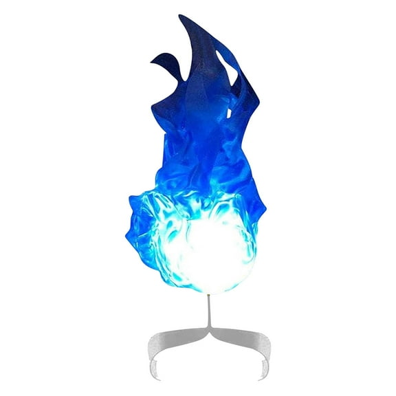 Handheld LED Floating Flame Prop - Battery-Powered Decoration for Parties, Spooky Glowing Role Play Accessory