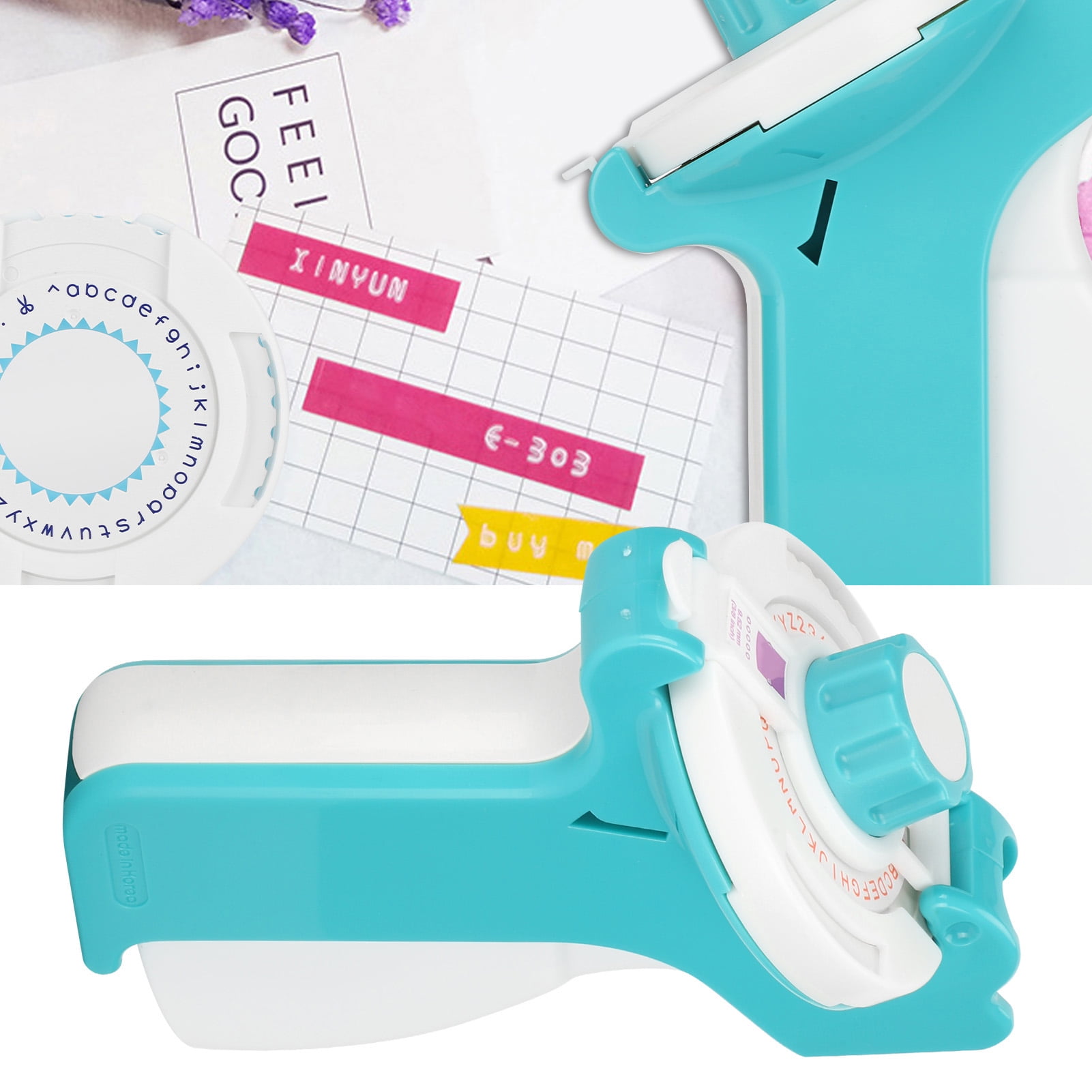 Handheld Label Maker Portable Manual 3D Embossing Typewriter With