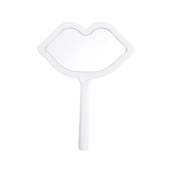 Handheld Lip Shape Mirror – Portable Compact Makeup Mirror for Touch-Ups, Lightweight Design, Clear HD Reflection, Available in 5 Colors for Travel, Daily Use, and Gifts
