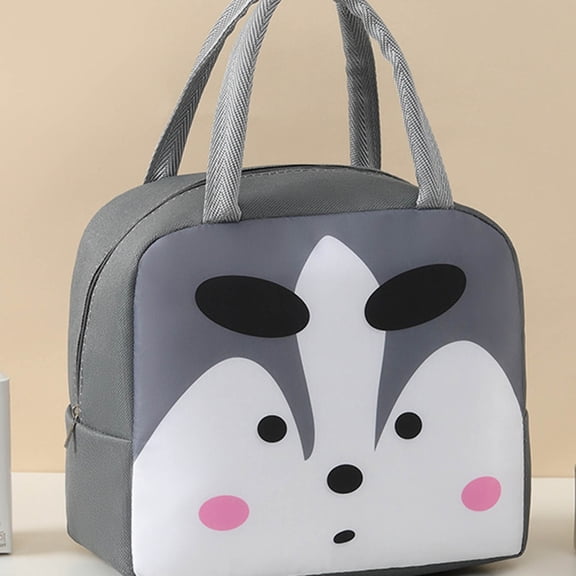 Handheld Lunch Bag, Cartoon Portable Lunch Box Bag, Reusable Lunch Box, Lunch Bags Tote Cooler Bag, Insulated Lunch Bag Leakproof Lunchbox, for Work Office Picnic Beach