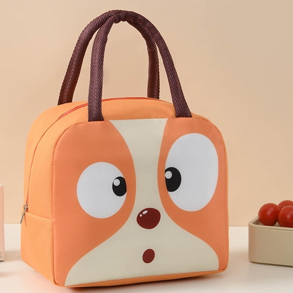 Handheld Lunch Bag, Cartoon Portable Lunch Box Bag, Reusable Lunch Box, Lunch Bags Tote Cooler Bag, Insulated Lunch Bag Leakproof Lunchbox, for Work Office Picnic Beach