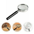 thumbnail image 1 of Handheld Glass 50mm Portable Magnifier for Reading Observation, 1 of 6